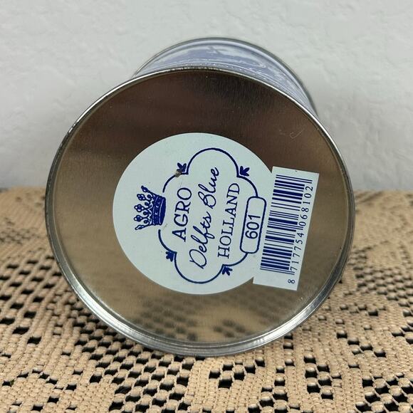 Vintage Decorative Tin- Agro Delfts Blue Holland- 601- windmill- rustic - Picture 5 of 8